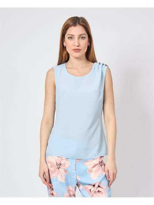 Corte dei Gonzaga sleeveless T-shirt with applications CORTE DEI GONZAGA | CEG710I9